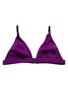 Gooseberry Swim Purple Triangle Bikini Top Size Medium